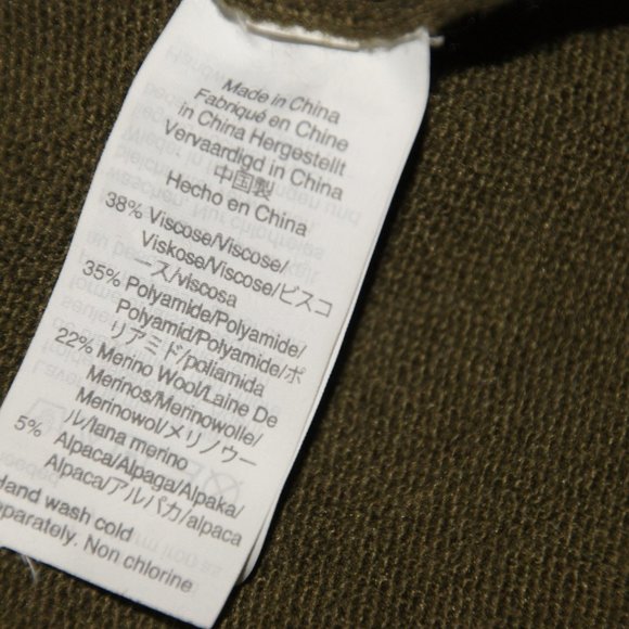 MADEWELL Kale Green Kimball Pullover Sweater sz M - Picture 8 of 9